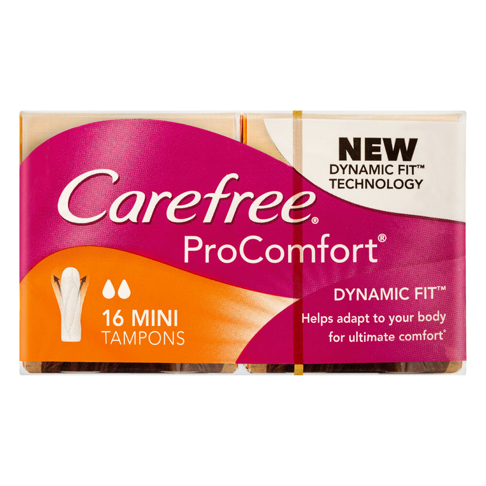 16206010-16pc-carefree-mini-tampons-pro-comfort-dynamic-fit
