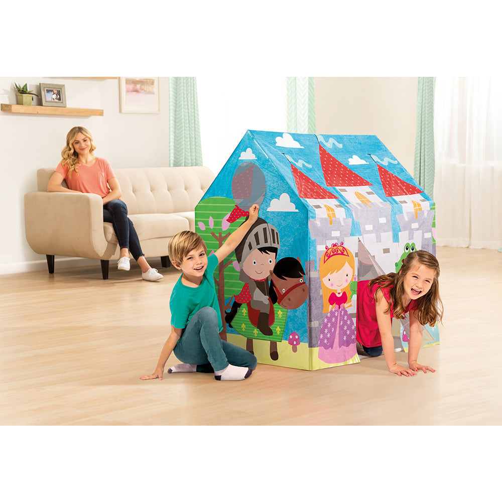 45642np-intex-royal-castle-kids-childrens-vinyl-play-tent-95x75x109cm