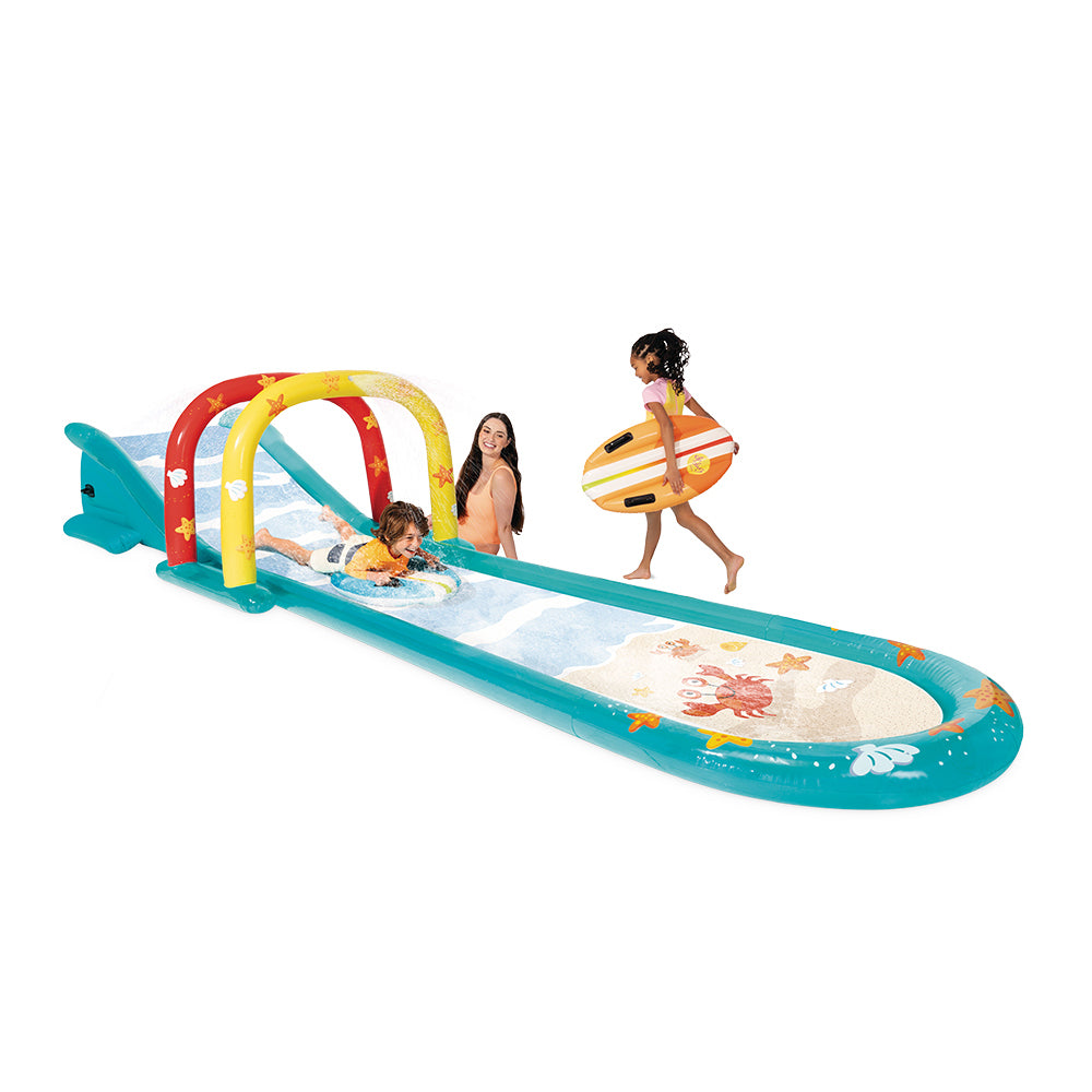 56167np-intex-surfing-kids-childrens-inflatable-sprinkler-fun-slide