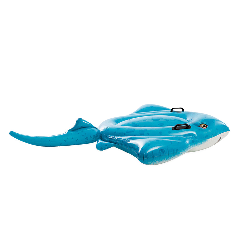 57576np-intex-stingray-kids-childrens-inflatable-ride-on-pool-toy-blue-white