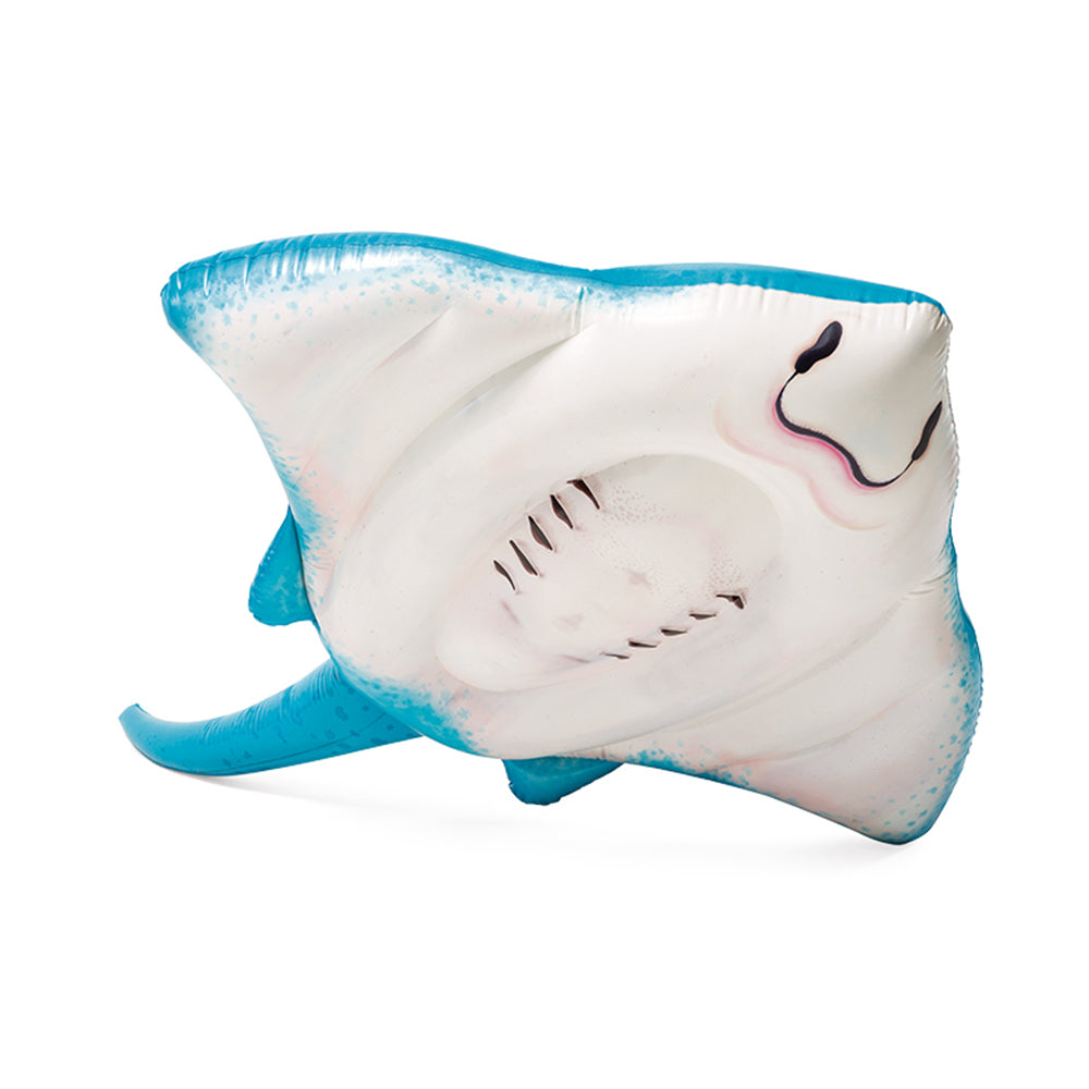 57576np-intex-stingray-kids-childrens-inflatable-ride-on-pool-toy-blue-white