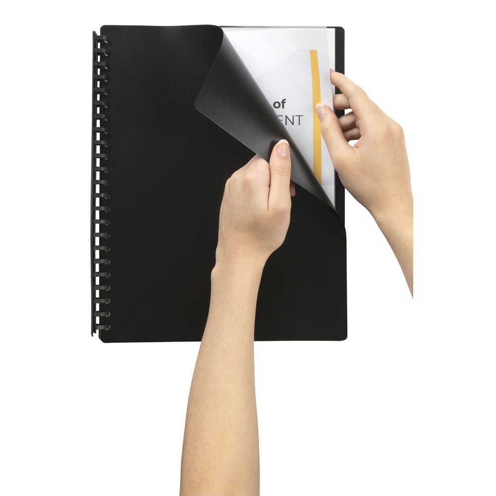 2007002-marbig-20-pocket-a4-refillable-document-display-book-black