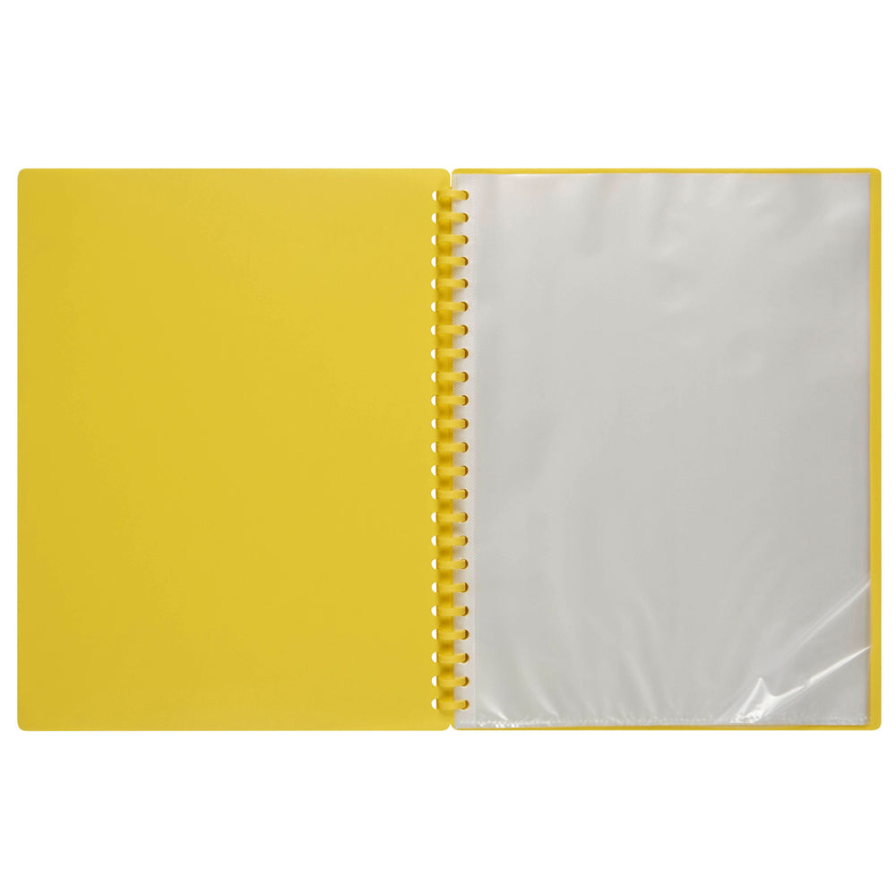 2007005-marbig-20-pocket-a4-refillable-document-display-book-yellow