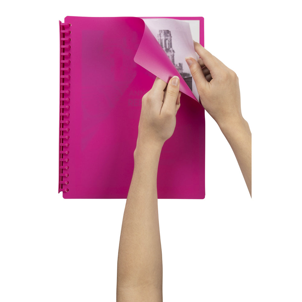 2007009-marbig-20-pocket-a4-refillable-document-display-book-pink