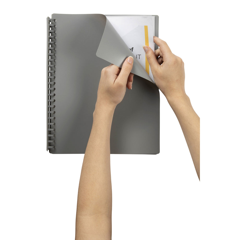 2007011-marbig-20-pocket-a4-refillable-document-display-book-grey