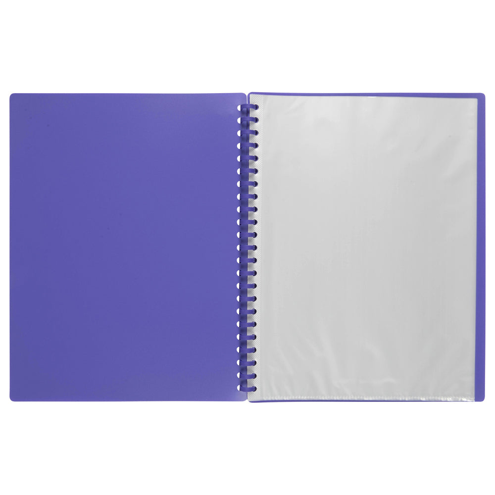 2007019-marbig-20-pocket-a4-refillable-document-display-book-purple