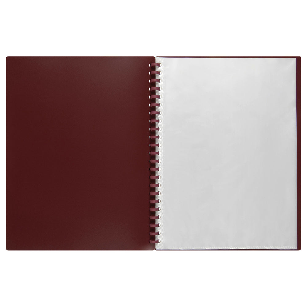 2007021-marbig-20-pocket-a4-refillable-document-display-book-maroon