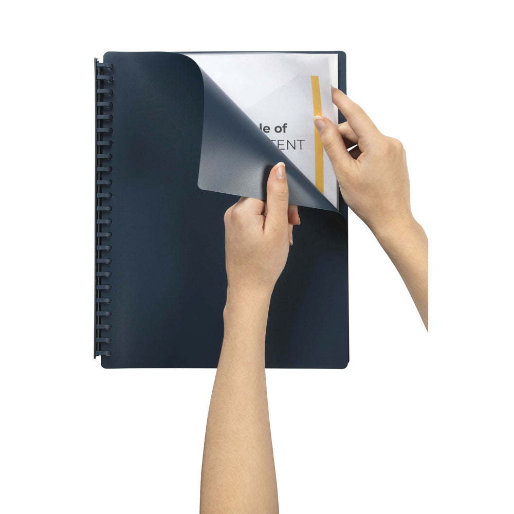 2007027-marbig-20-pocket-a4-refillable-document-display-book-dark-blue