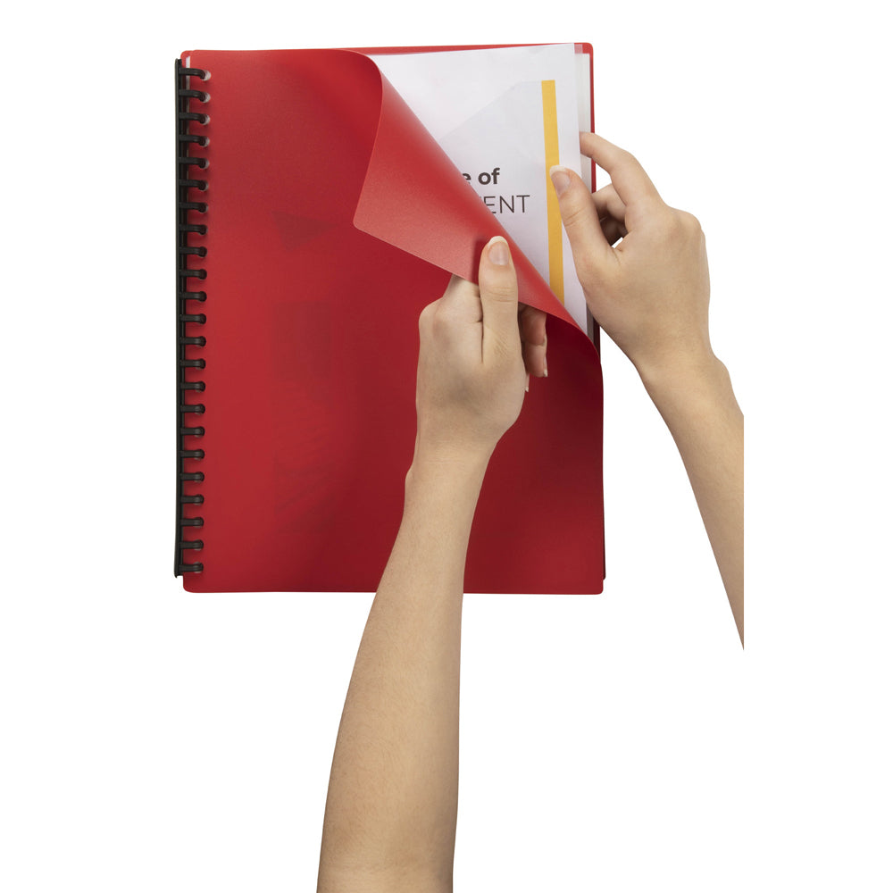 2007403-marbig-40-pocket-a4-refillable-document-display-book-red