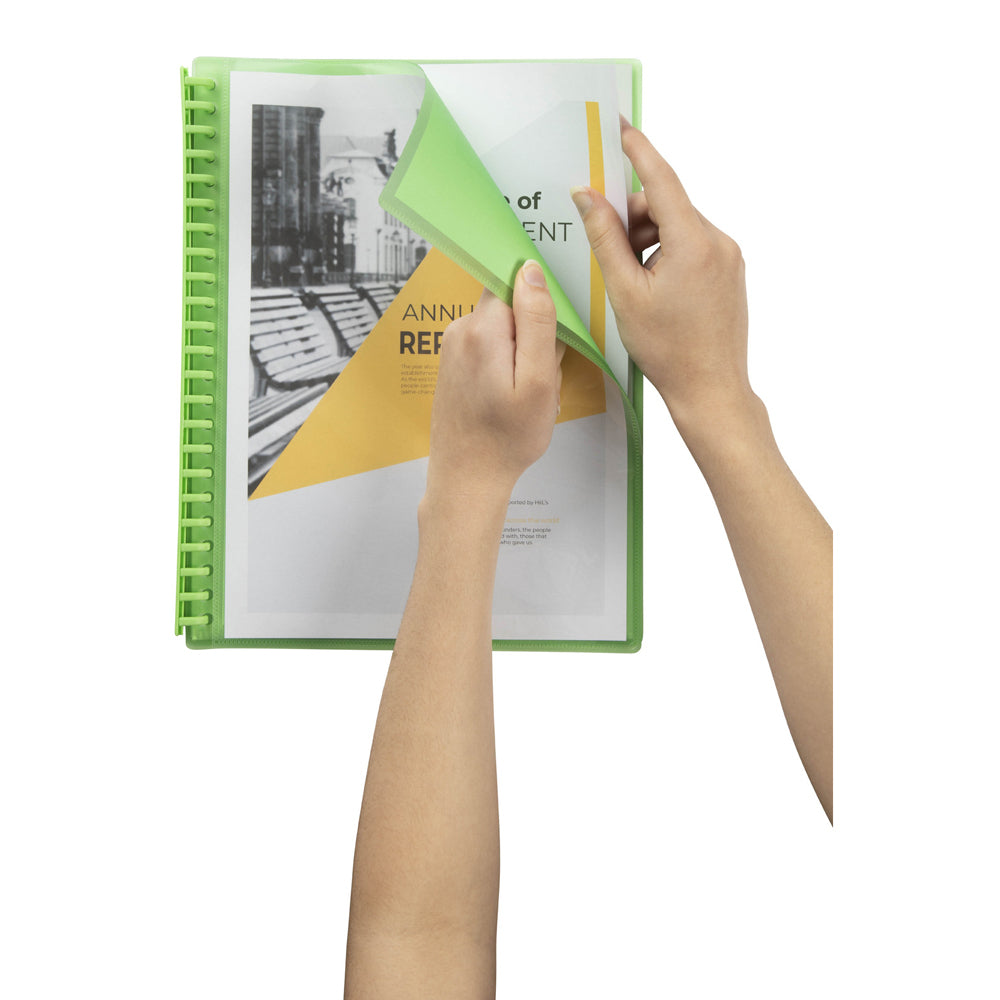 2008504-marbig-20-pocket-a4-refillable-clearview-display-book-translucent-lime