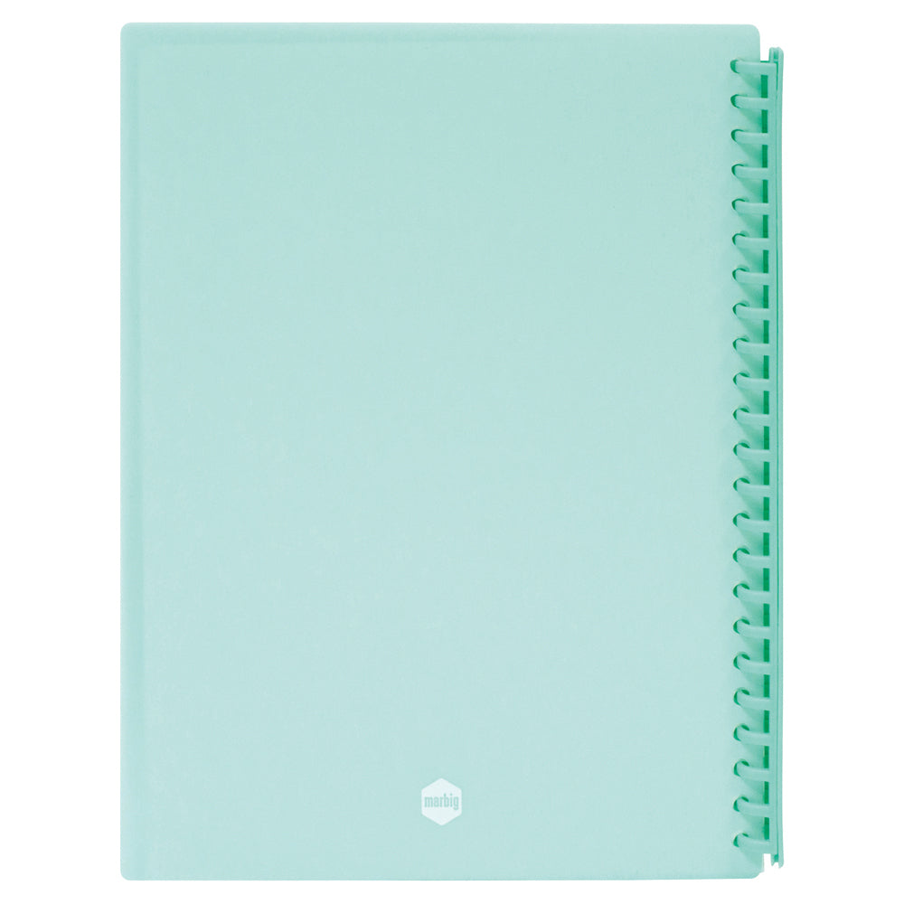 2008604-marbig-20-pocket-a4-refillable-display-book-w-insert-cover-green