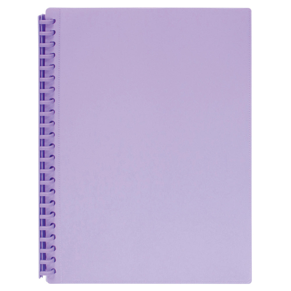 2008619-marbig-20-pocket-a4-refillable-display-book-w-insert-cover-purple