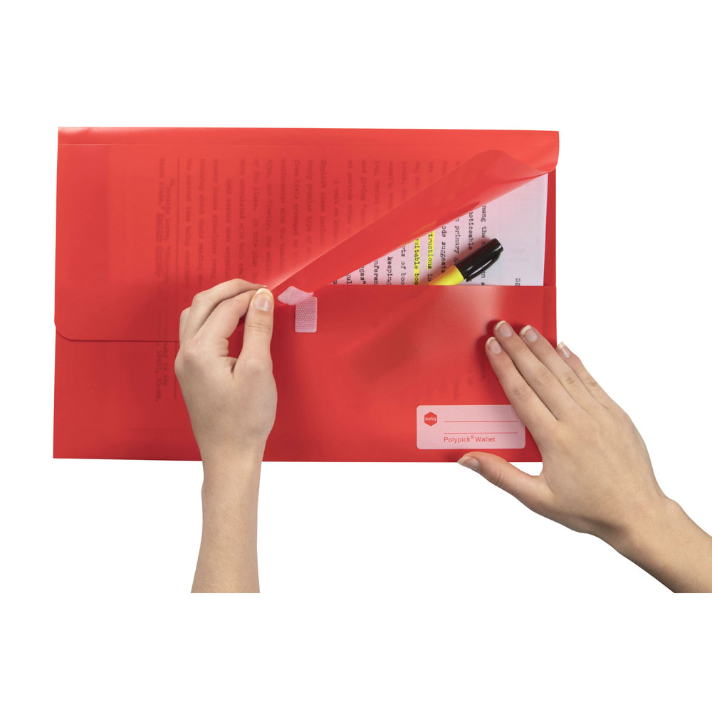 2011003-marbig-footscalp-polypick-document-filing-wallet-red
