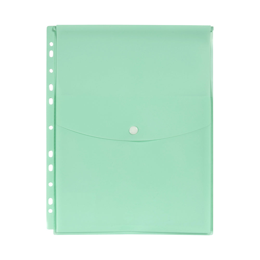 2025892-marbig-pastel-top-open-a4-ring-binder-wallet-pocket-sleeve-green