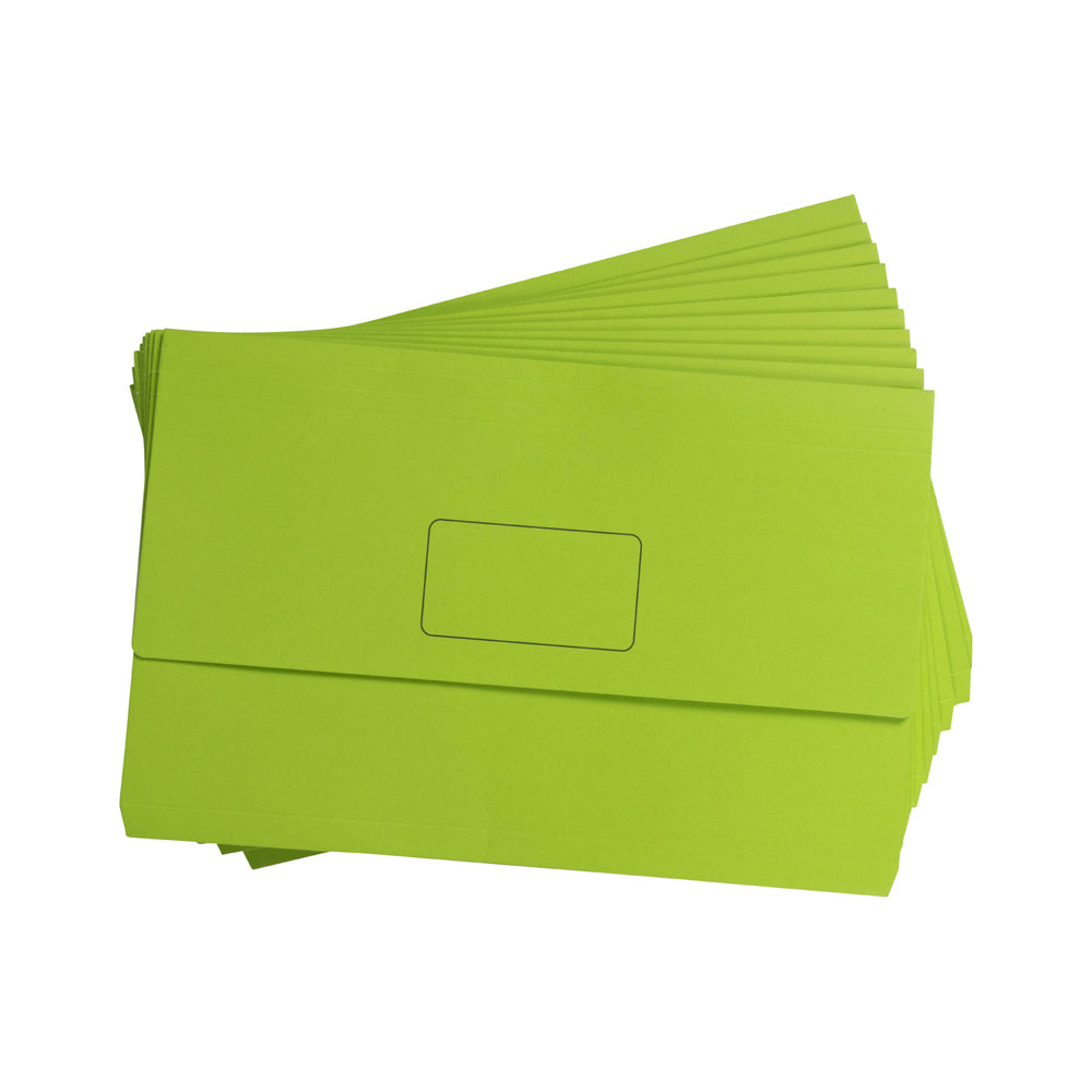 4004304-10pc-marbig-brights-slimpick-foolscap-document-wallet-green