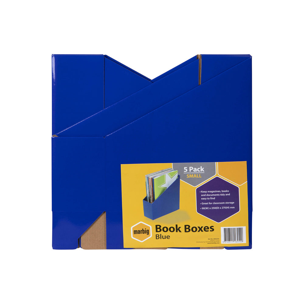 8005701-5pc-marbig-27x9cm-magazine-book-storage-holder-box-small-blue