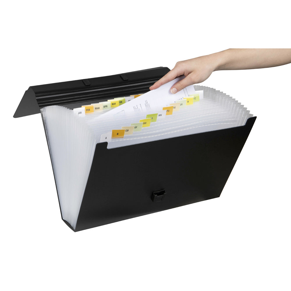 9006802-marbig-26-pocket-pp-foolscap-expanding-case-black