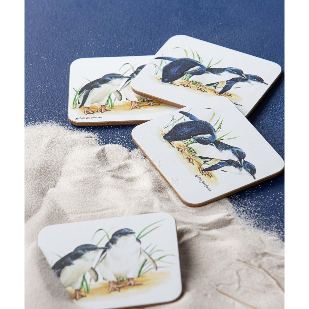 521812-6pk-ashdene-australian-birds-11cm-penguins-hardboard-cork-coaster-square
