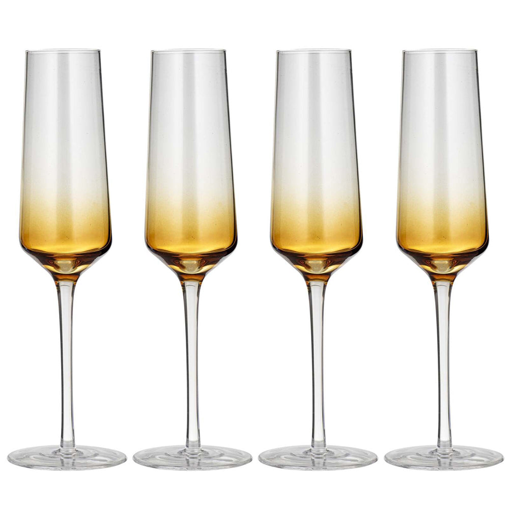 60793-4pk-ladelle-prism-240ml-champagne-glass-drinkware-set-amber