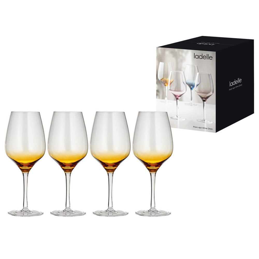 60794-4pk-ladelle-prism-540ml-red-wine-glass-drinkware-set-amber