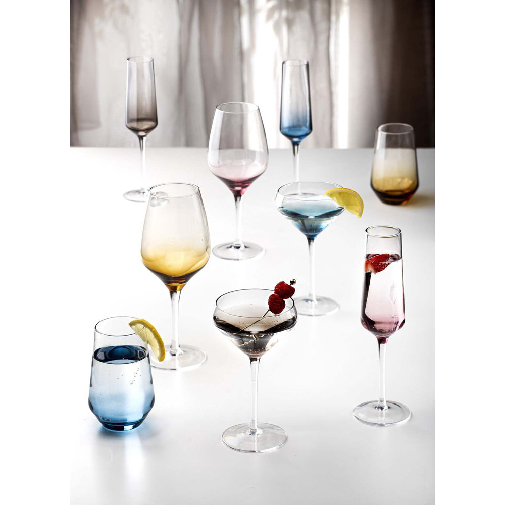 60795-4pk-ladelle-prism-400ml-highball-tumbler-drinkware-set-amber