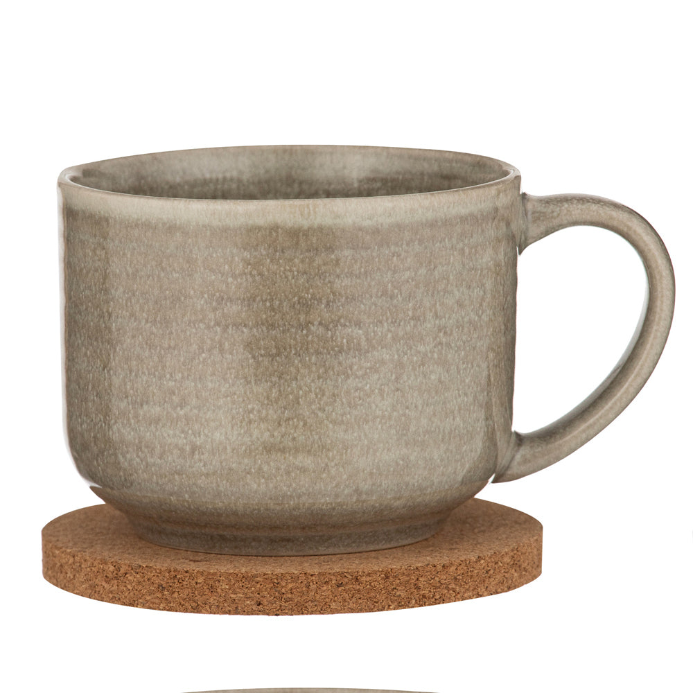 60839-2pc-ladelle-melange-stoneware-cork-500ml-mug-coaster-set-latte