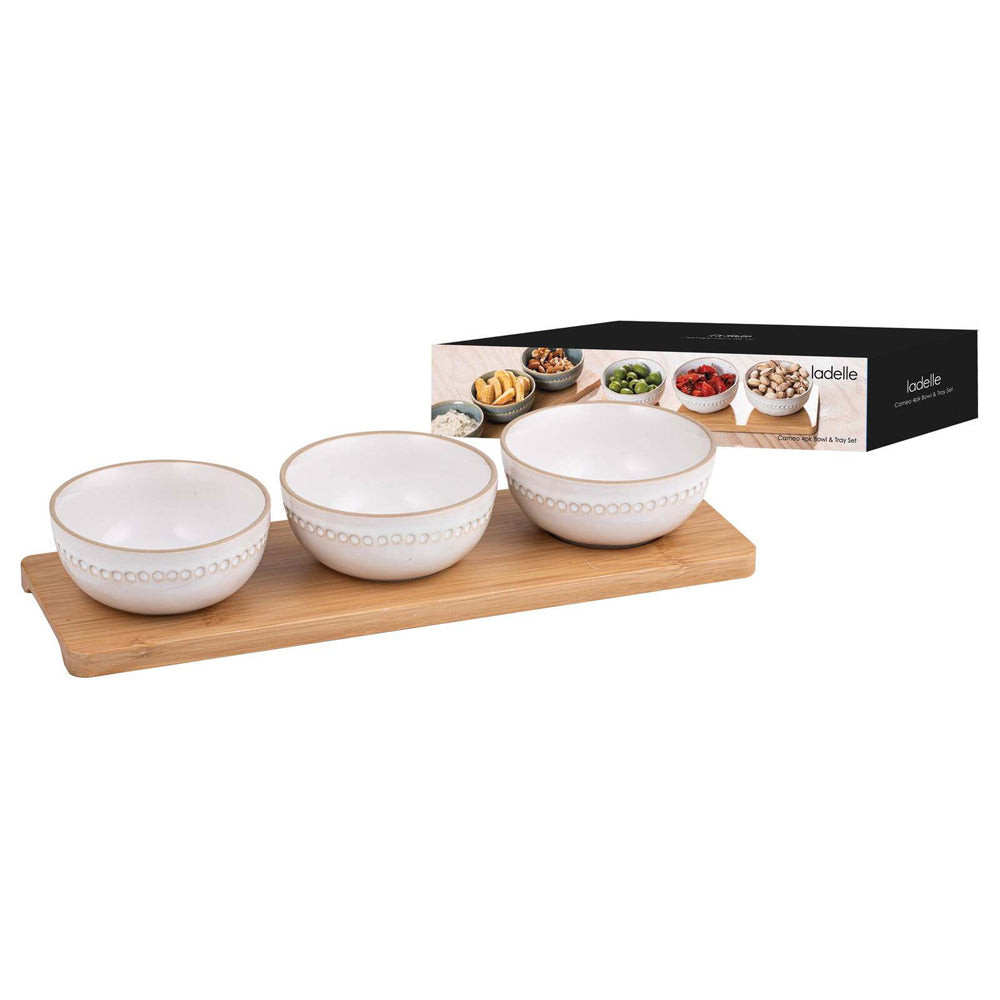 60853-4pc-ladelle-cameo-stoneware-bamboo-bowl-tray-set-ivory