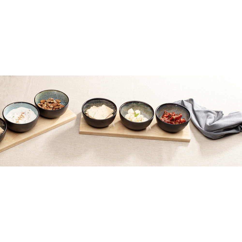 60869-4pc-ladelle-fusion-stoneware-oak-bowl-tray-set-round-teal