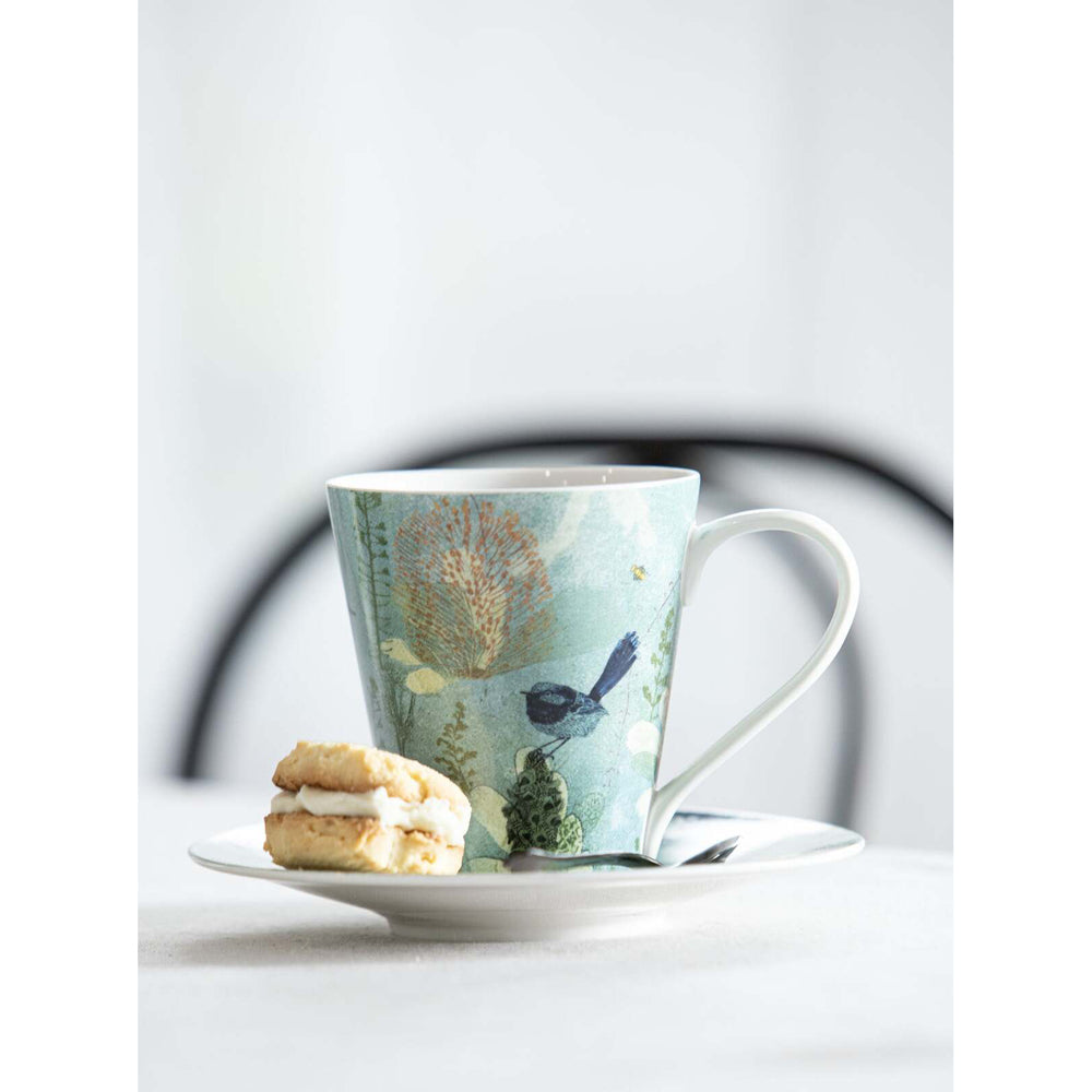 521819-ashdene-new-bone-china-400ml-enchanting-banksia-mug-green