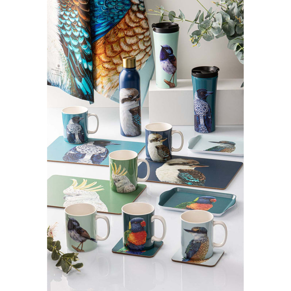 521872-2pk-ashdene-matte-melamine-modern-birds-21cm-kookaburra-scatter-tray