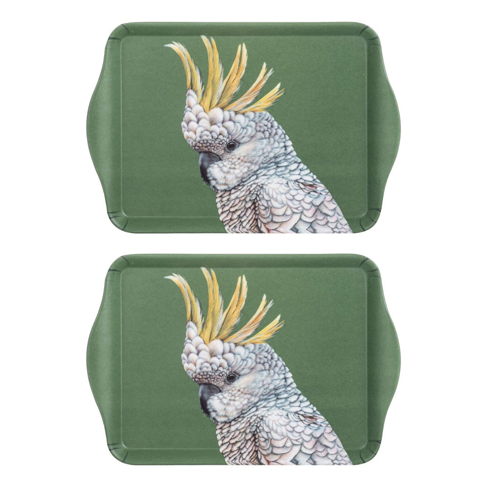 521877-2pk-ashdene-matte-melamine-modern-birds-cockatoo-21cm-scatter-tray
