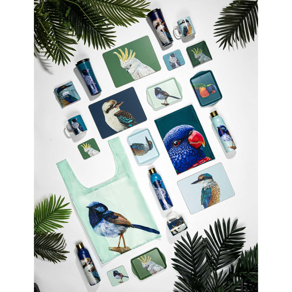 521883-ashdene-plastic-64x36cm-modern-birds-cockatoo-shopping-bag-green