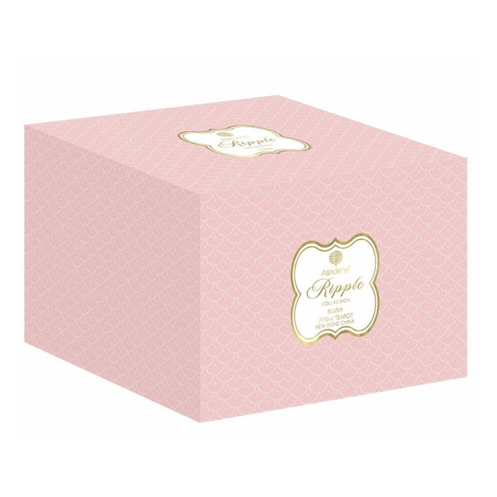521898-ashdene-new-bone-china-770ml-ripple-blush-teapot-pink