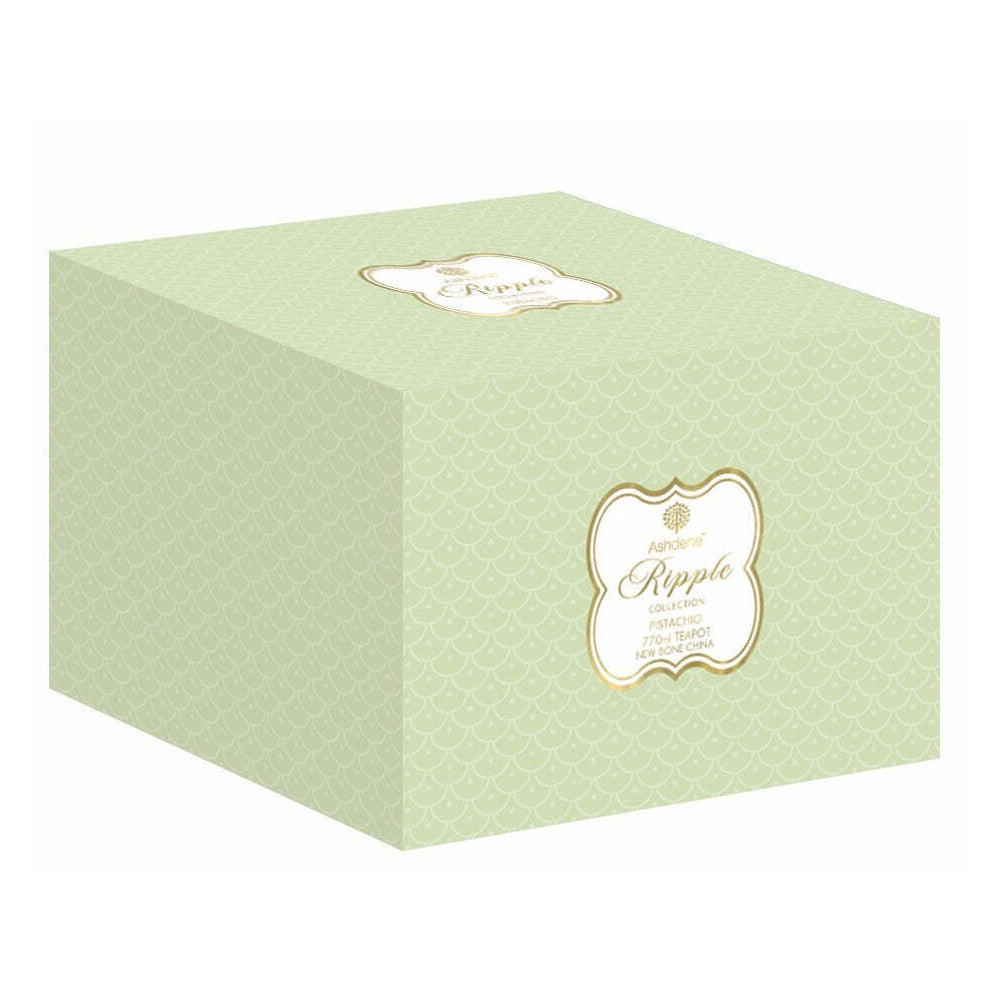 521900-ashdene-new-bone-china-770ml-ripple-pistachio-teapot-green