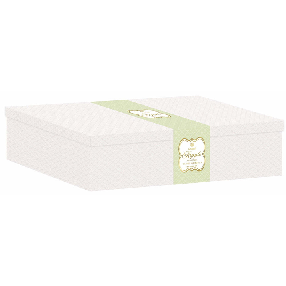 521904-4x-ashdene-new-bone-china-ripple-pistachio-cup-saucer-set-green