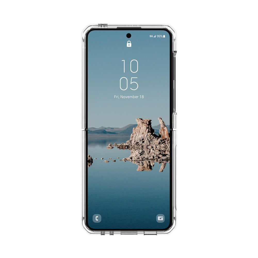 214214114333-urban-armour-gear-plyo-pro-phone-case-cover-for-galaxy-z-flip-5-ice-silver