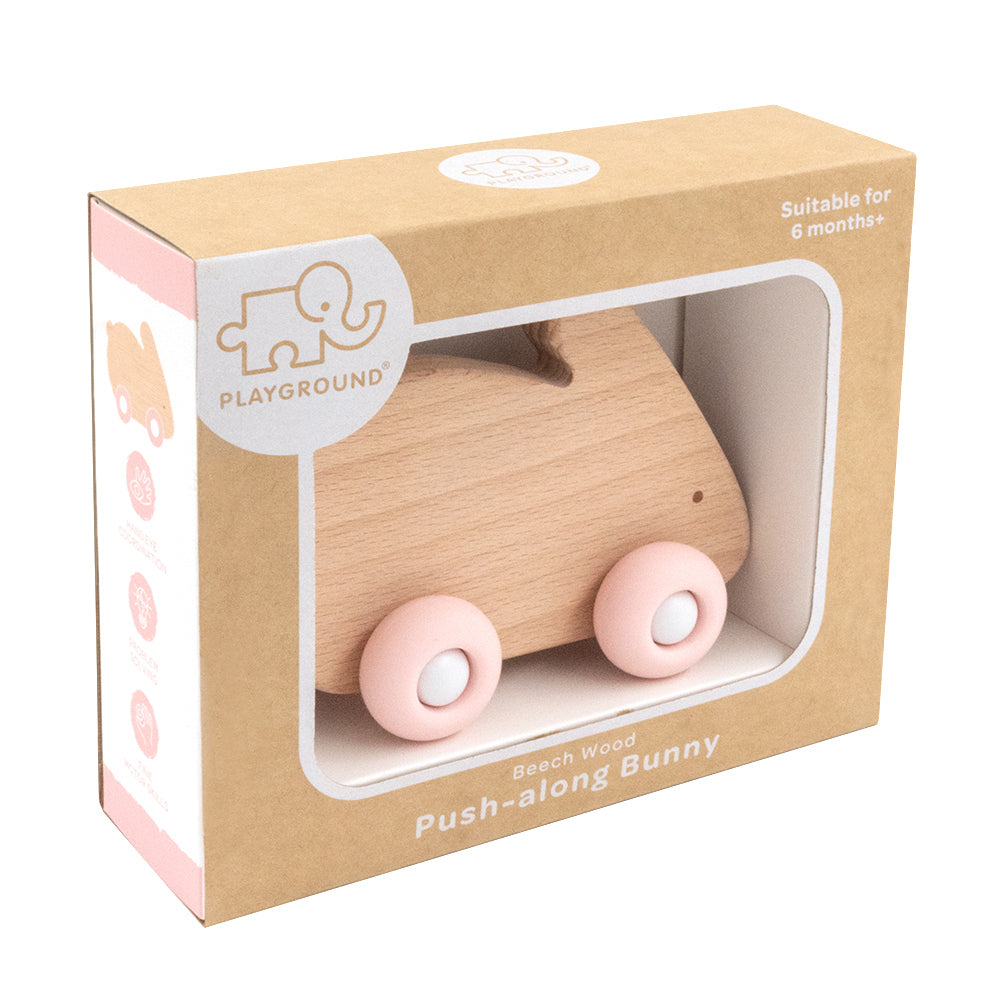 4236114-playground-11cm-push-a-long-bunny-wooden-toy-baby-infant-6m