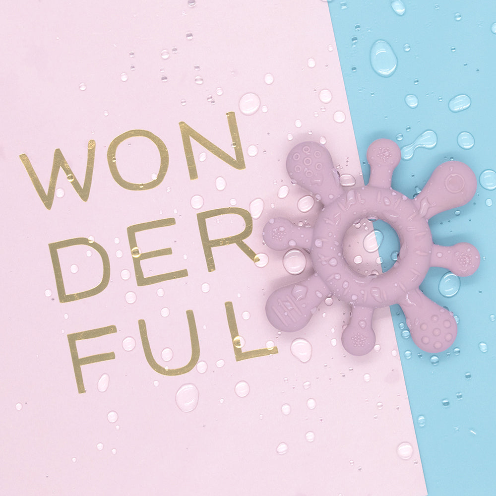 4236119-playground-baby-12cm-silicone-splash-teether-4m-dusty-mauve