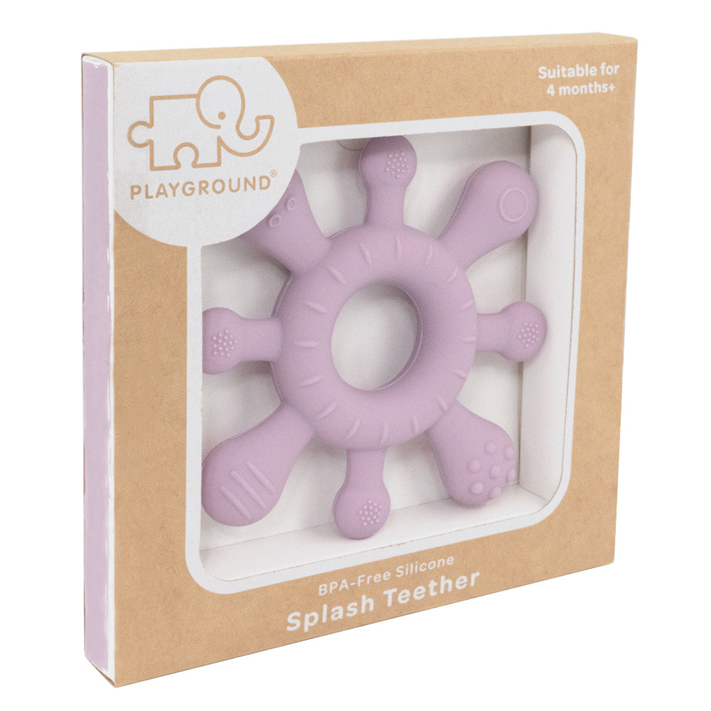 4236119-playground-baby-12cm-silicone-splash-teether-4m-dusty-mauve