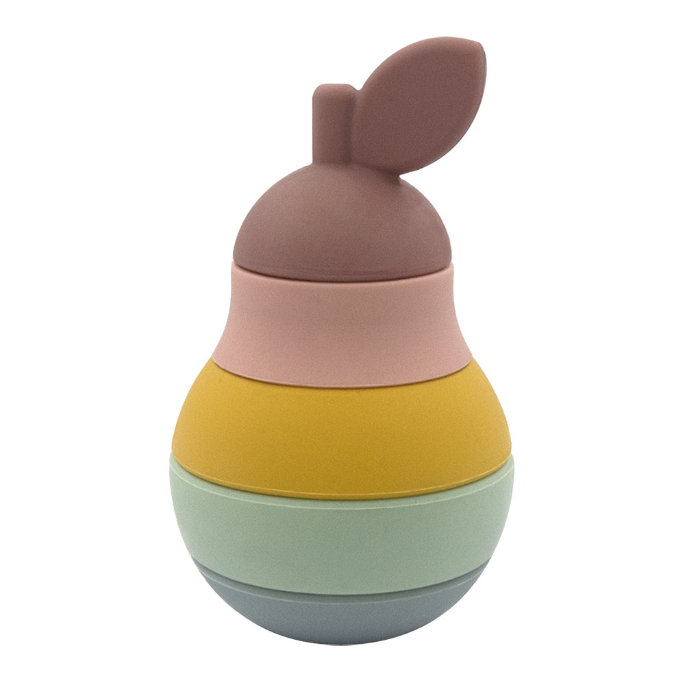 4237108-playground-8-5cm-silicone-pear-stacking-puzzle-toy-baby-6m
