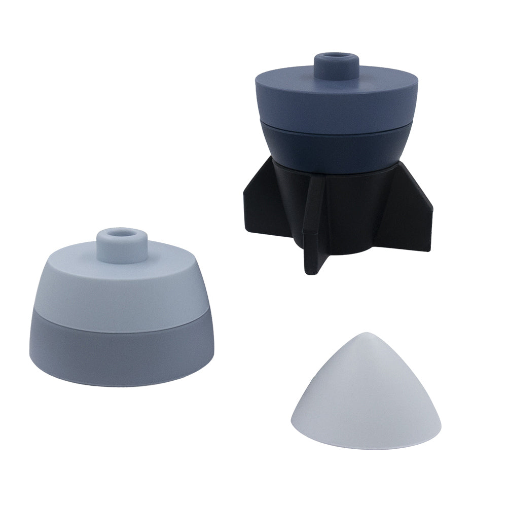 4237109-playground-11cm-silicone-rocket-stacking-puzzle-baby-infant-toy-6m