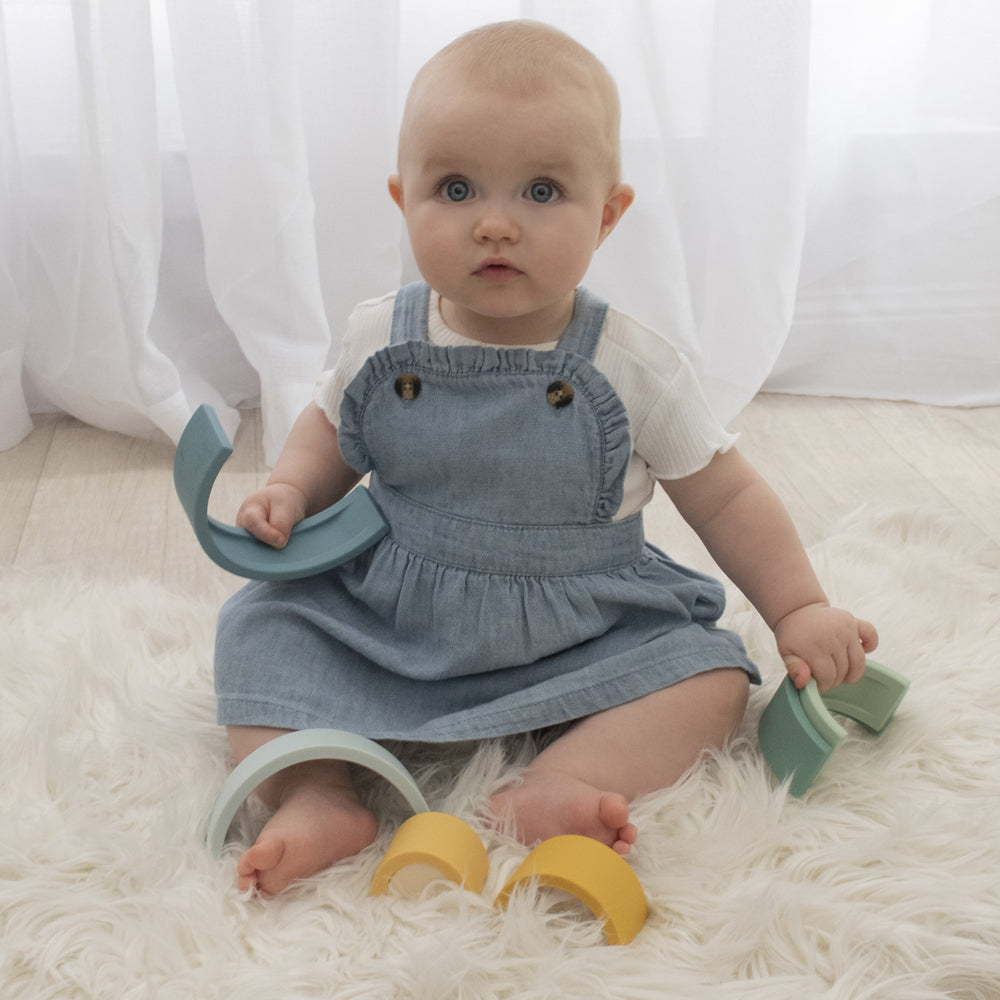 4237110-playground-14cm-silicone-rainbow-puzzle-baby-infant-6m-steel-blue