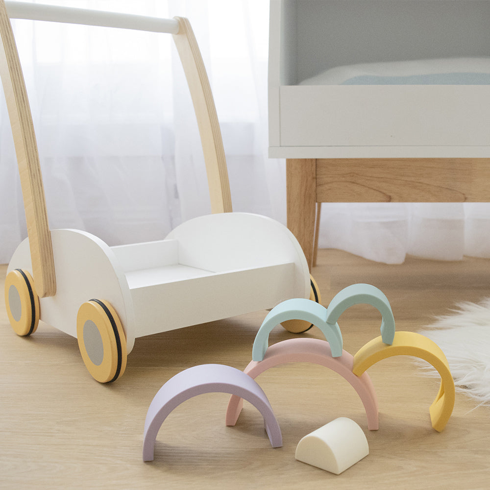 4237111-playground-14cm-silicone-rainbow-puzzle-baby-infant-6m-rose