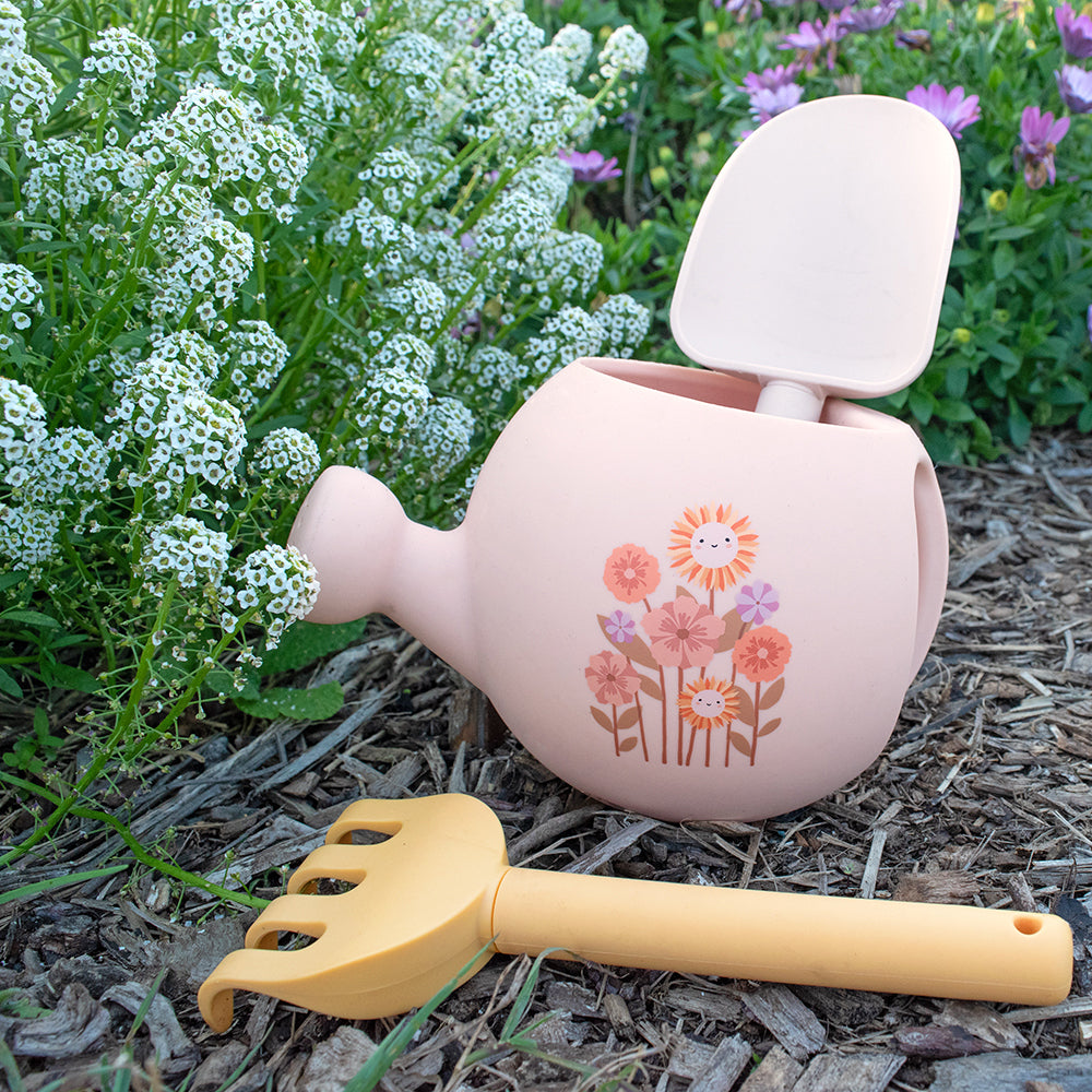 4238391-3pc-playground-my-first-garden-watering-can-rake-spade-set-toy-pink-flowers