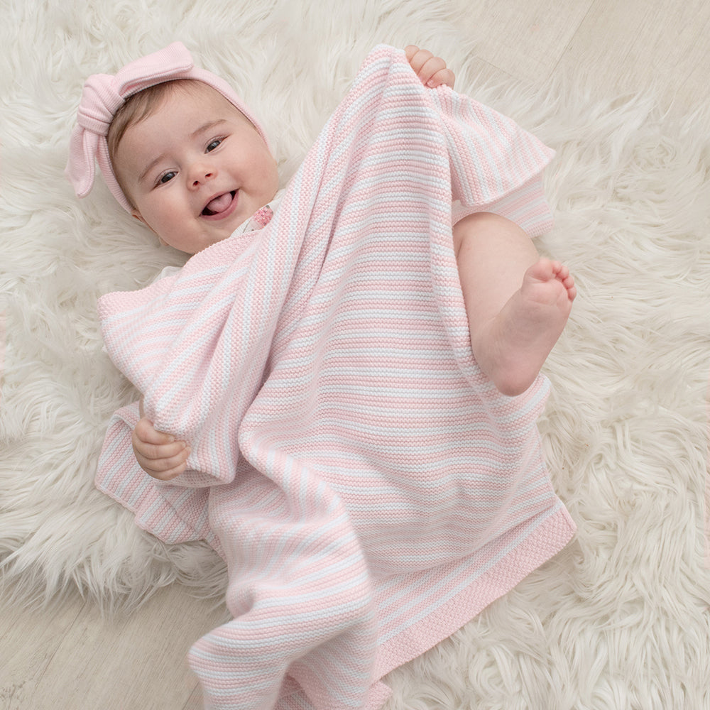 4322845-living-textiles-baby-85cm-cotton-knitted-stripe-blanket-blush-white