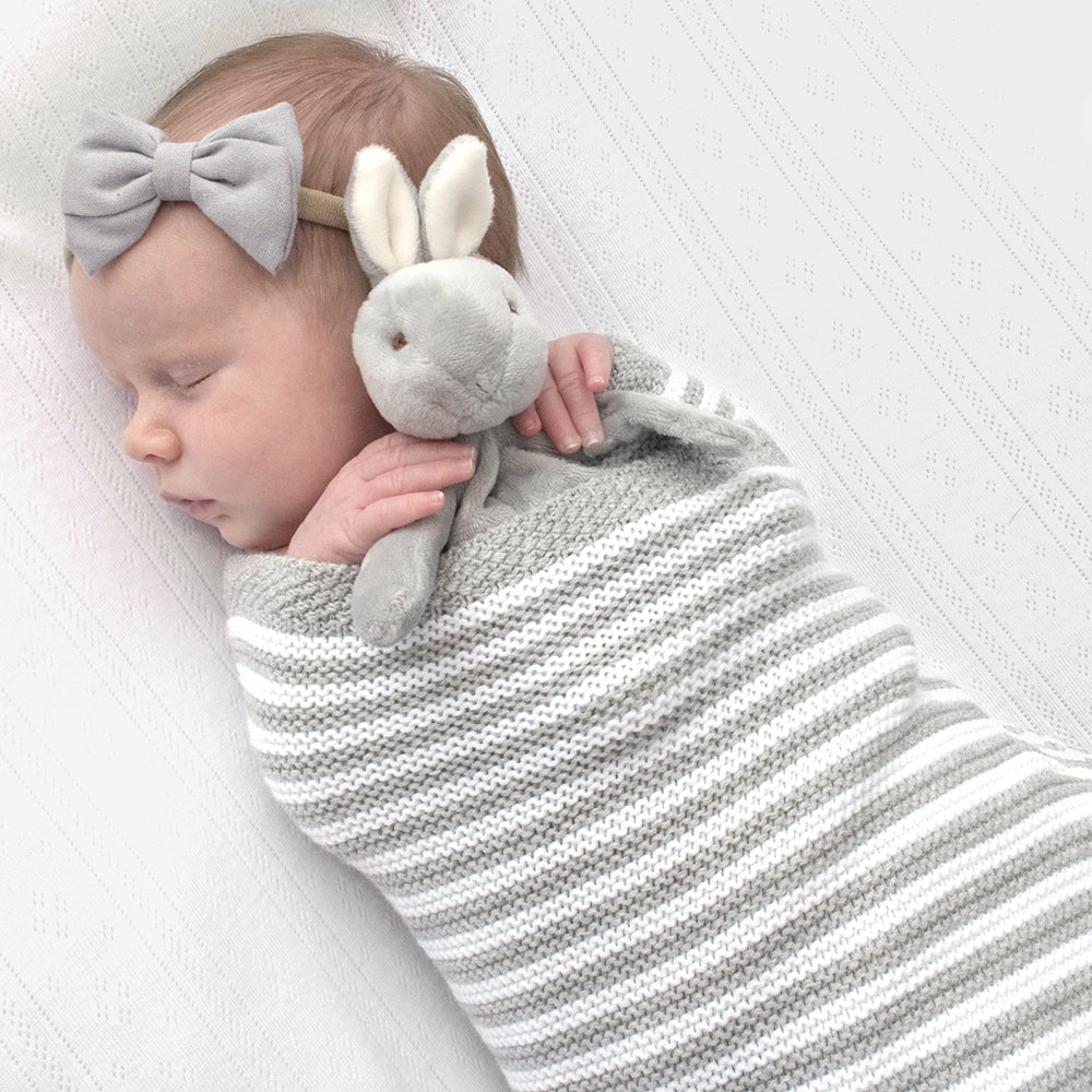 4322847-living-textiles-baby-85cm-cotton-knitted-stripe-blanket-grey-white