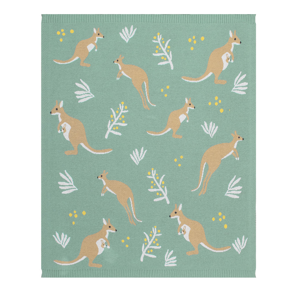 4323001-living-textiles-australiana-85cm-cotton-baby-blanket-kangaroo-green