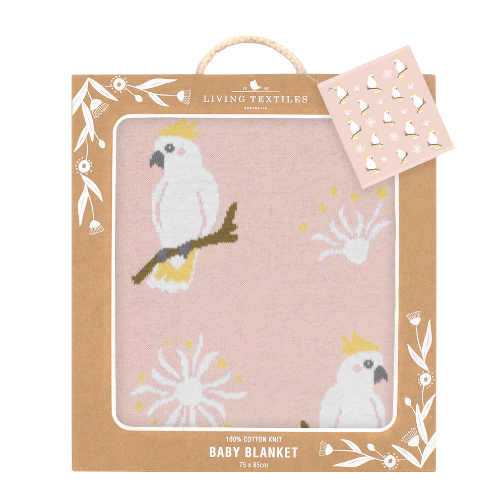 4323002-living-textiles-australiana-85cm-cotton-baby-blanket-cockatoo-blush