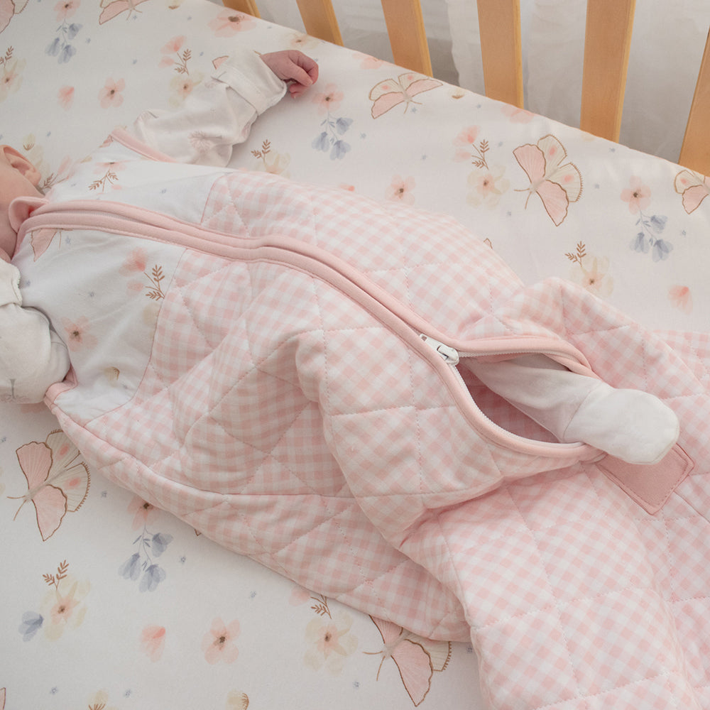 Smart Sleep 2.5TOG Quilted Sleeping Bag Baby 18-36m - Butterfly Garden