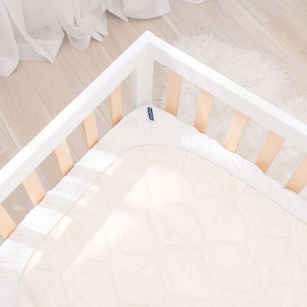 Smart-Dri Baby 132cm Waterproof Cot Mattress Protector Large - White